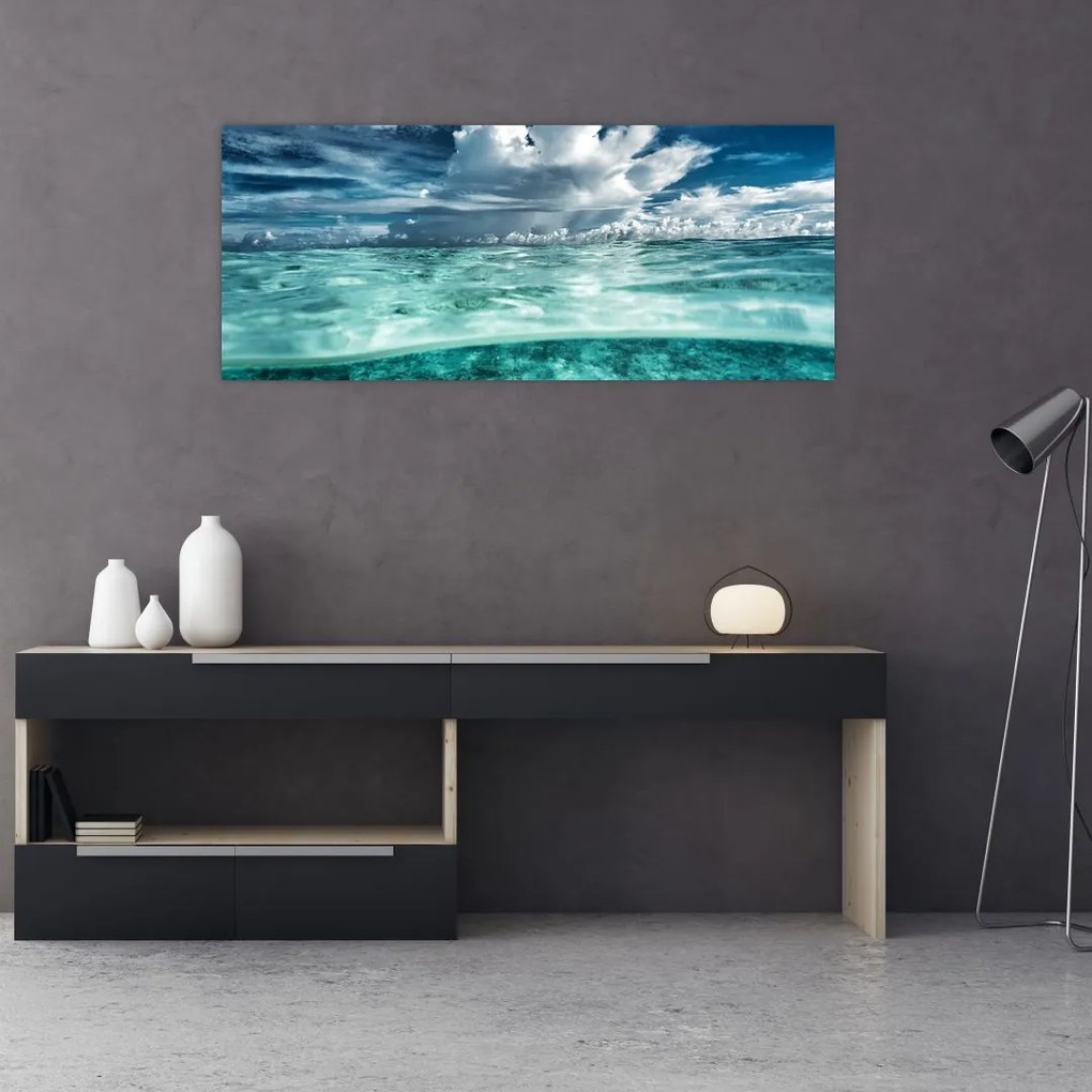 Tablou - privire sub nivelul mării (120x50 cm)
