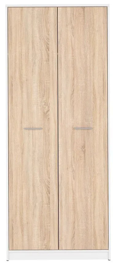 Dulap de haine Nepo Plus 33 (alb + stejar sonoma) . 1098424