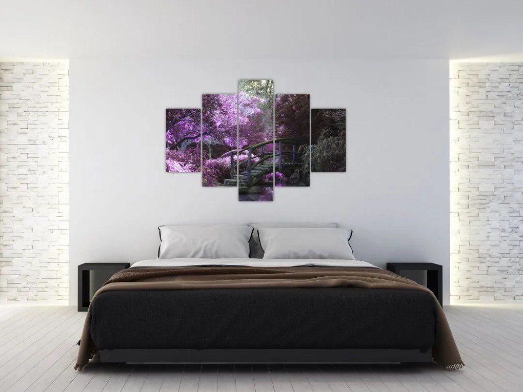 Tablou - copaci violeți (150x105 cm)