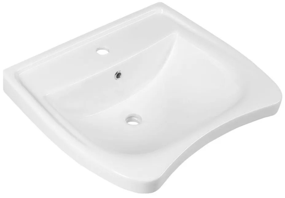 Sapho - Chiuvetă suspendată pentru persoane cu dizabilități DISABLED 60x55 cm ceramică/albă