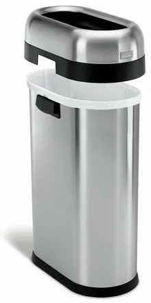 Coș de gunoi pentru spații comerciale Simplehuman 50 l, oțel inoxidabil