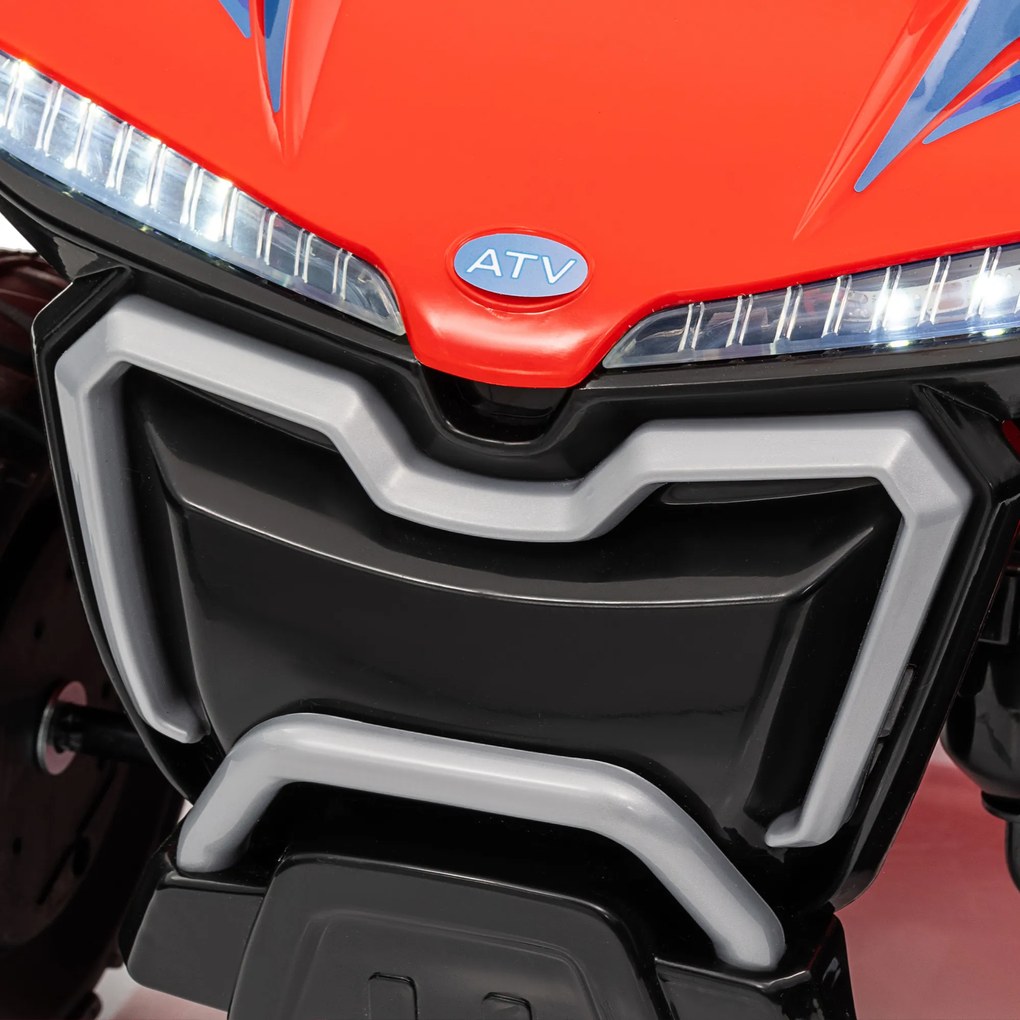 AIYAPLAY Quad electric copil 6V mașină electrică copii viteză de 2,5 km/h pentru copii 18-36 luni 71 x 40,5 x 45 cm roșu | Aosom Romania