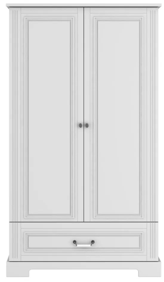 Dulap elegant Ines alb H180 cm
