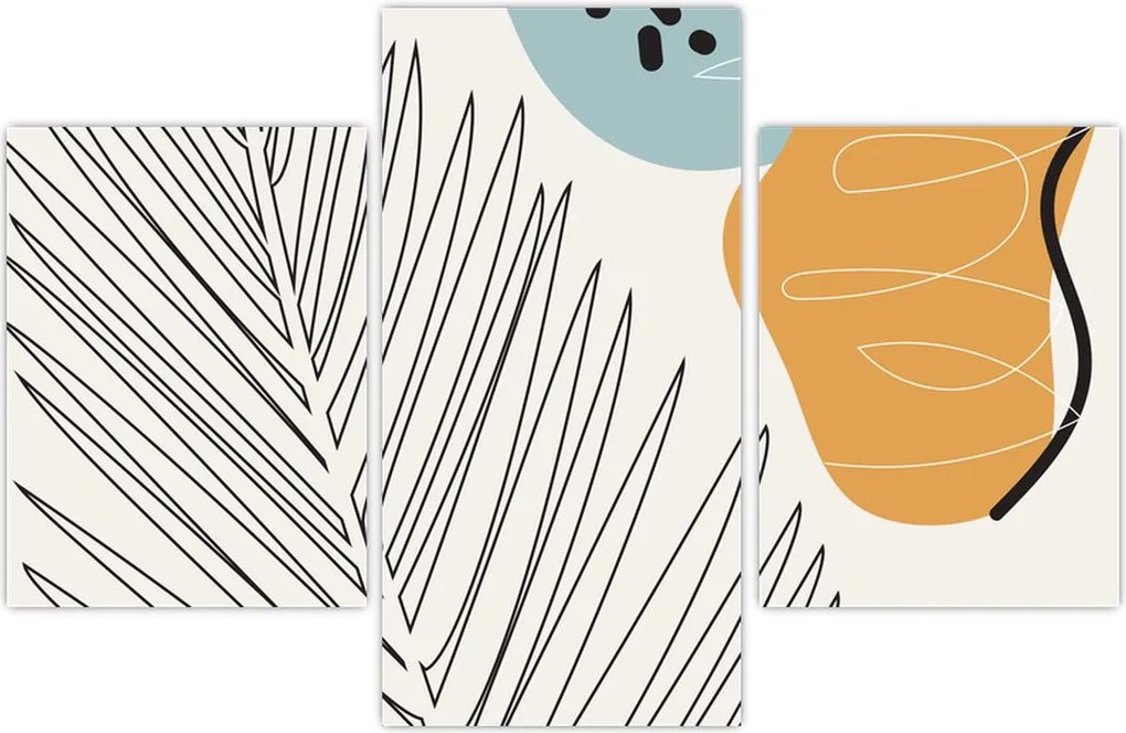 Tablou - Ilustrație de frunze (90x60 cm)