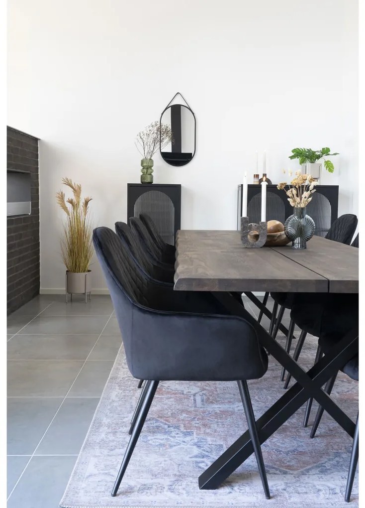 Harbo scaun de luat masa negru