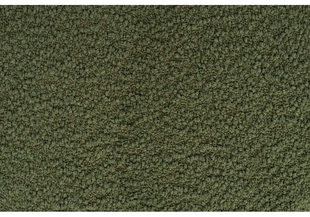 Taburet verde cu tapițerie din țesătură bouclé Marcos – White Label