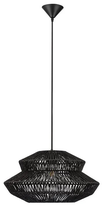 Lustra/Pendul design natural NUA negru