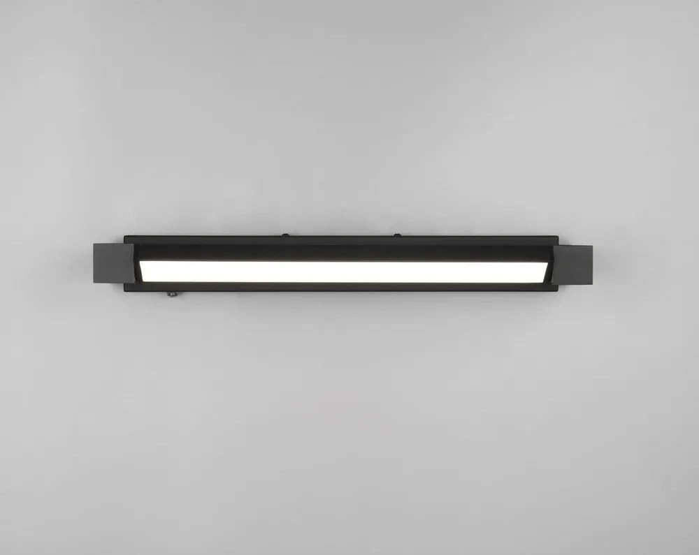 Aplică de perete negru-mat LED Fabrizio – Trio