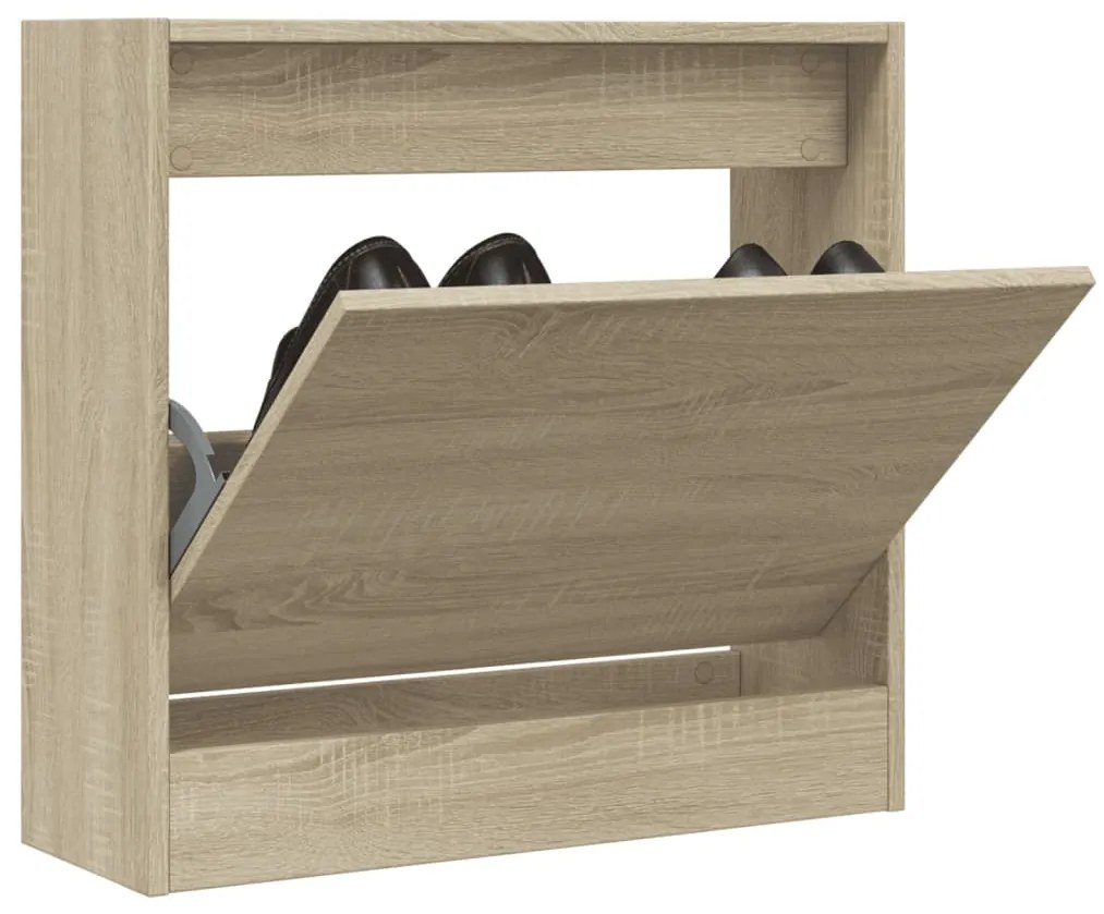 vidaXL Pantofar, stejar sonoma, 60x21x57 cm, lemn compozit