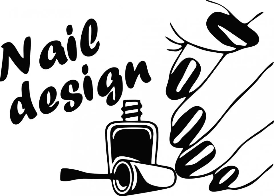 Sticker perete Nail Design