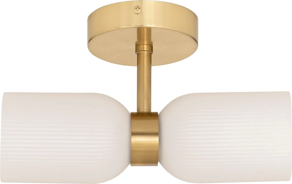 Aplica de perete din sticlă RIO, 2 surse de lumină, înălțime 26,5 cm