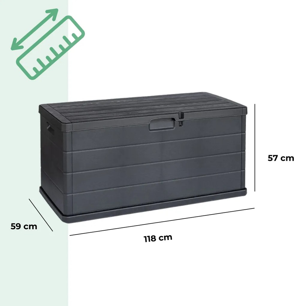 Cutie de depozitare ALPHA, 340L, 118x59x57cm, antracit I.P.A.E-Progarden