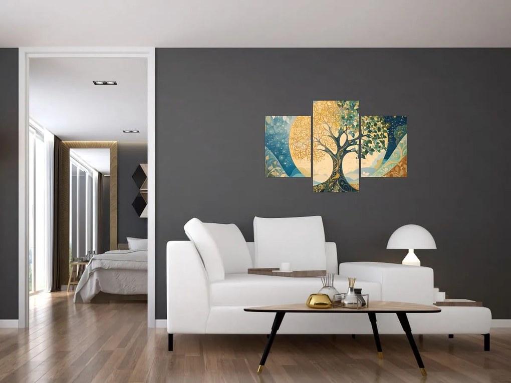 Tablou – Arborele vieții în lună (90x60 cm)