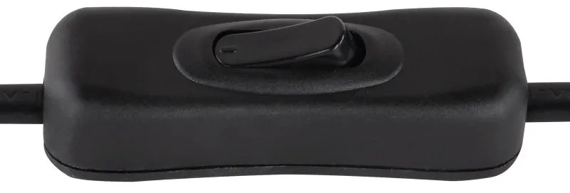 Veioza, lampa de masa design modern Blacky I negru mat, alama