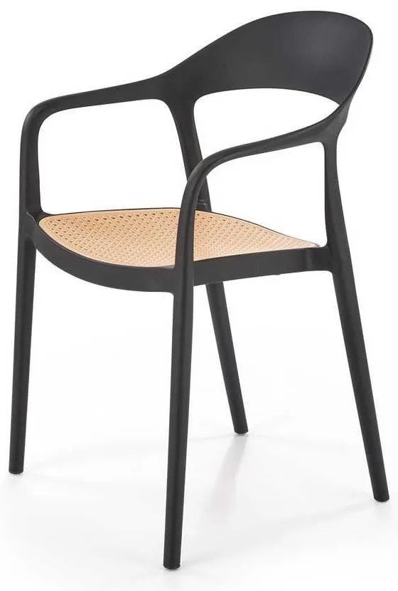 Scaun de bucătărie Ruby, maro / negru
