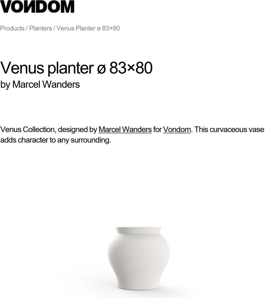 Ghiveci plante design decorativ modern exterior/interior Venus 83x80cm