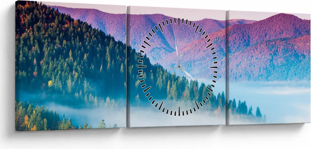 Tablou - Panoramă 2 (cu ceas) (90x30 cm)