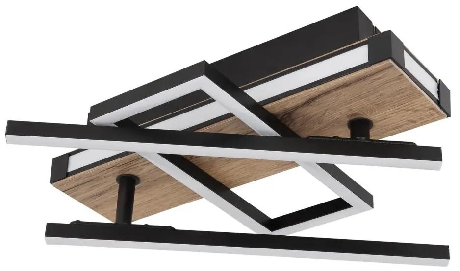 Globo 67299D2 - Plafonieră COLLI LED, 30W, 230V, maro/negru