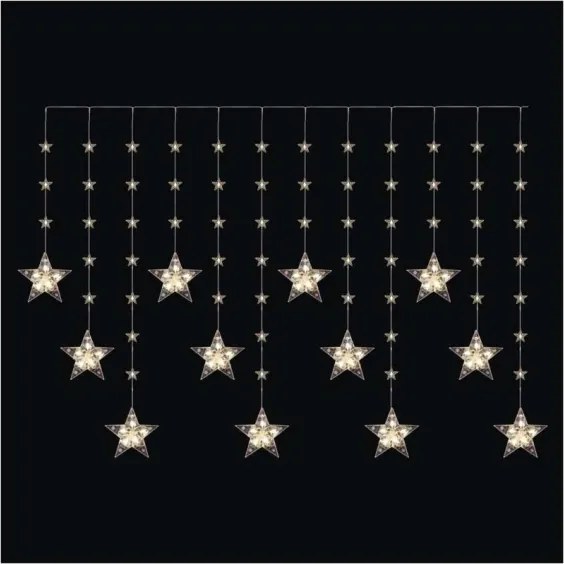 Șir LED pentru exterior 120xLED 3xAA 1,7 m IP44 alb cald