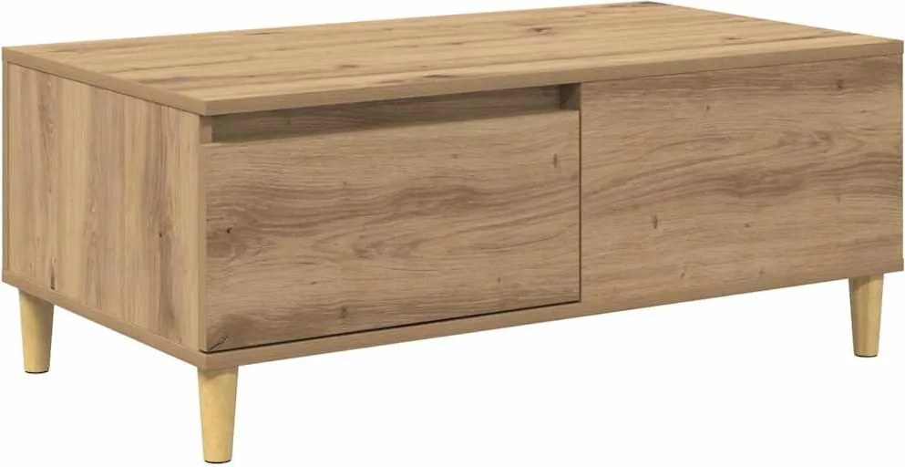 vidaXL Masă de cafea Stejar Artizanal 90 x 50 x 35 cm Lemn compozit