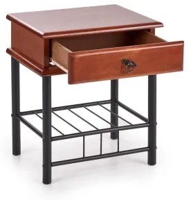 Noptieră FIONA 55x48 cm maro/negru