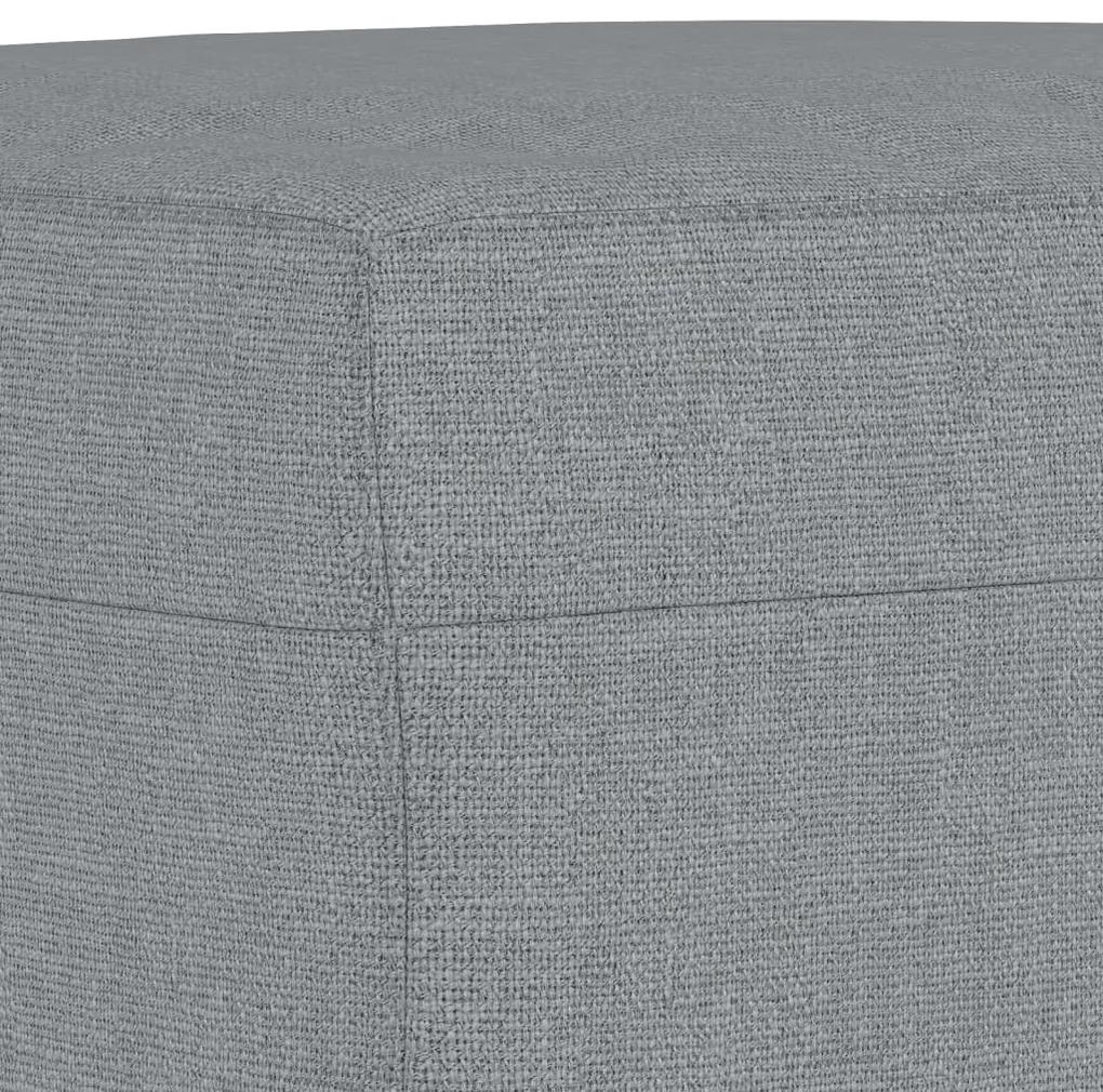 Taburet, gri deschis, 60x50x41 cm, material textil Gri deschis, 60 x 50 x 41 cm