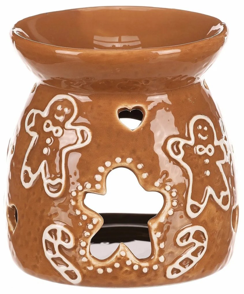 Lampă cu aromă de Crăciun Gingerbread, ceramică,11 cm