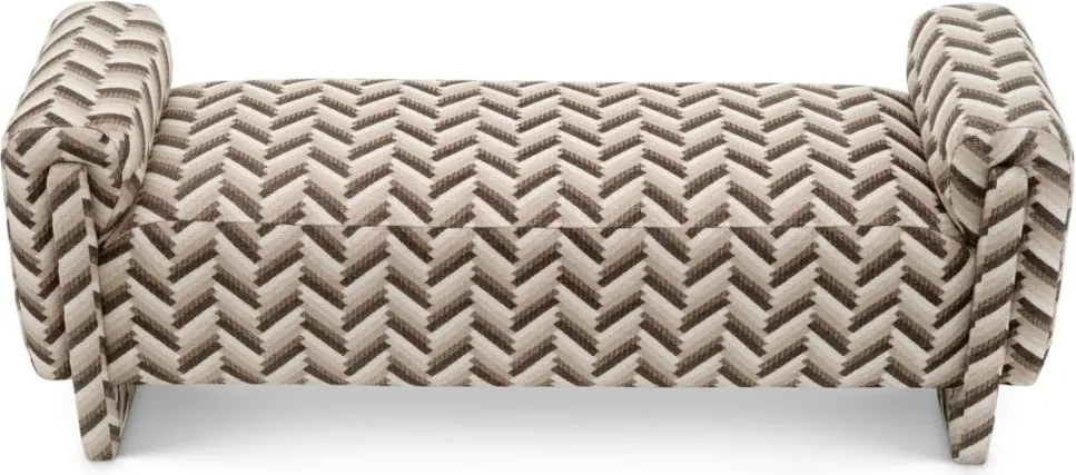 Bancheta eleganta design LUX Del Vale, Chevron brown