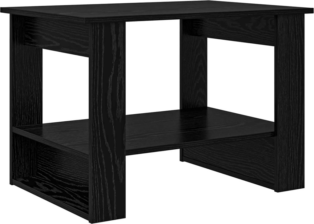 vidaXL Masă de cafea Stejar Negru 72 x 50 x 50 cm Lemn compozit