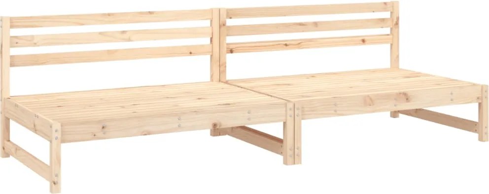 vidaXL Canapele de mijloc grădină 2 buc. 120x80 cm lemn masiv pin