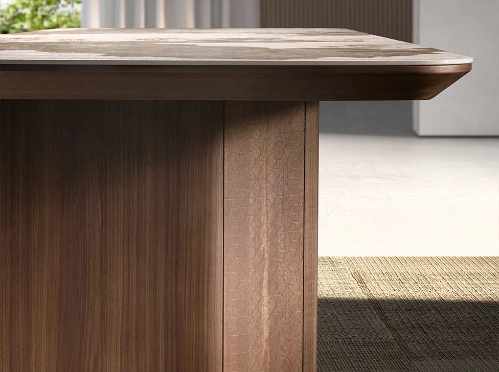 Masa deosebita design LUX Porcelain Marble 200x90cm