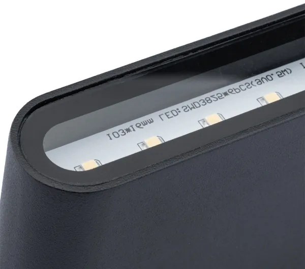 Aplică perete exterior LED FLOW LED/6W/230V IP54 negru