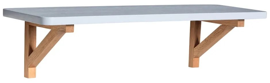 Raft gri deschis cu aspect de lemn de stejar 60 cm Arki – Hübsch