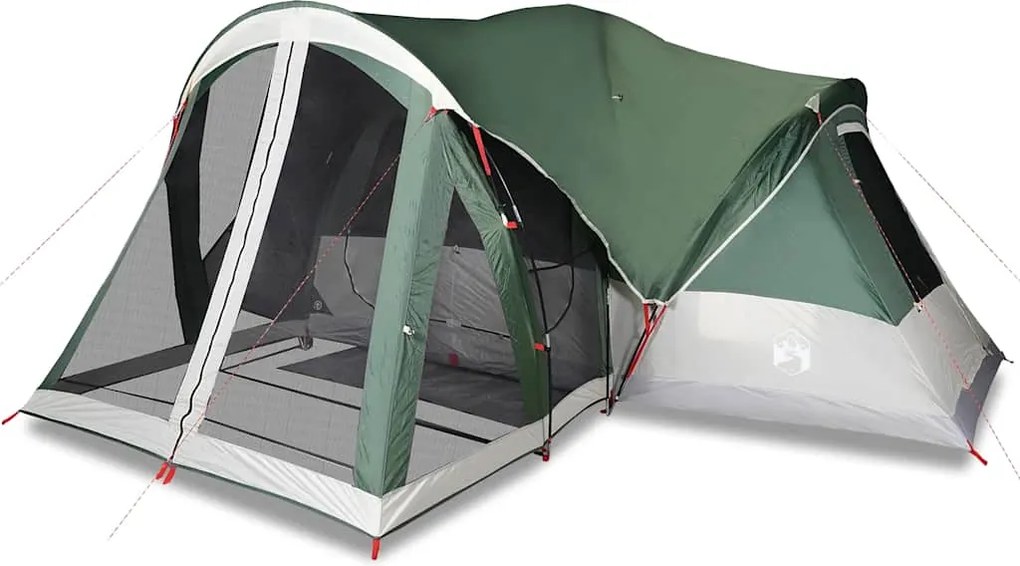 vidaXL Cort de familie Tipi pentru 8 persoane, verde, impermeabil