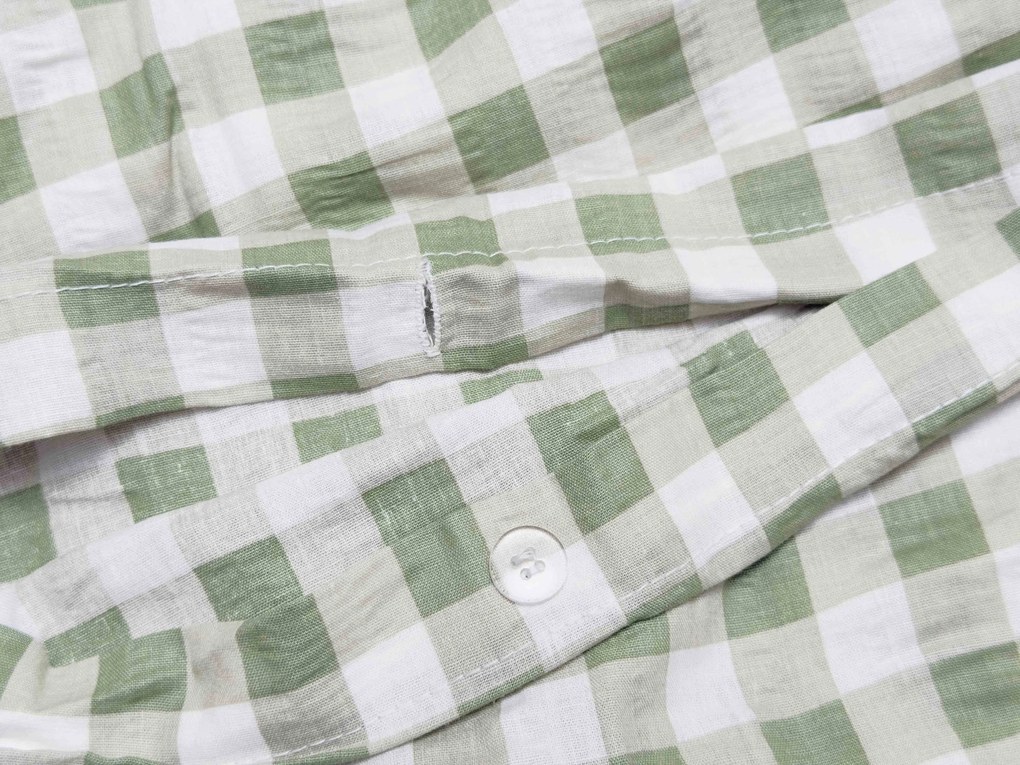 Lenjerie de pat din crep pentru patut Renforce GRENTIS verde Dimensiune lenjerie de pat: 45 x 65 cm | 90 x 140 cm