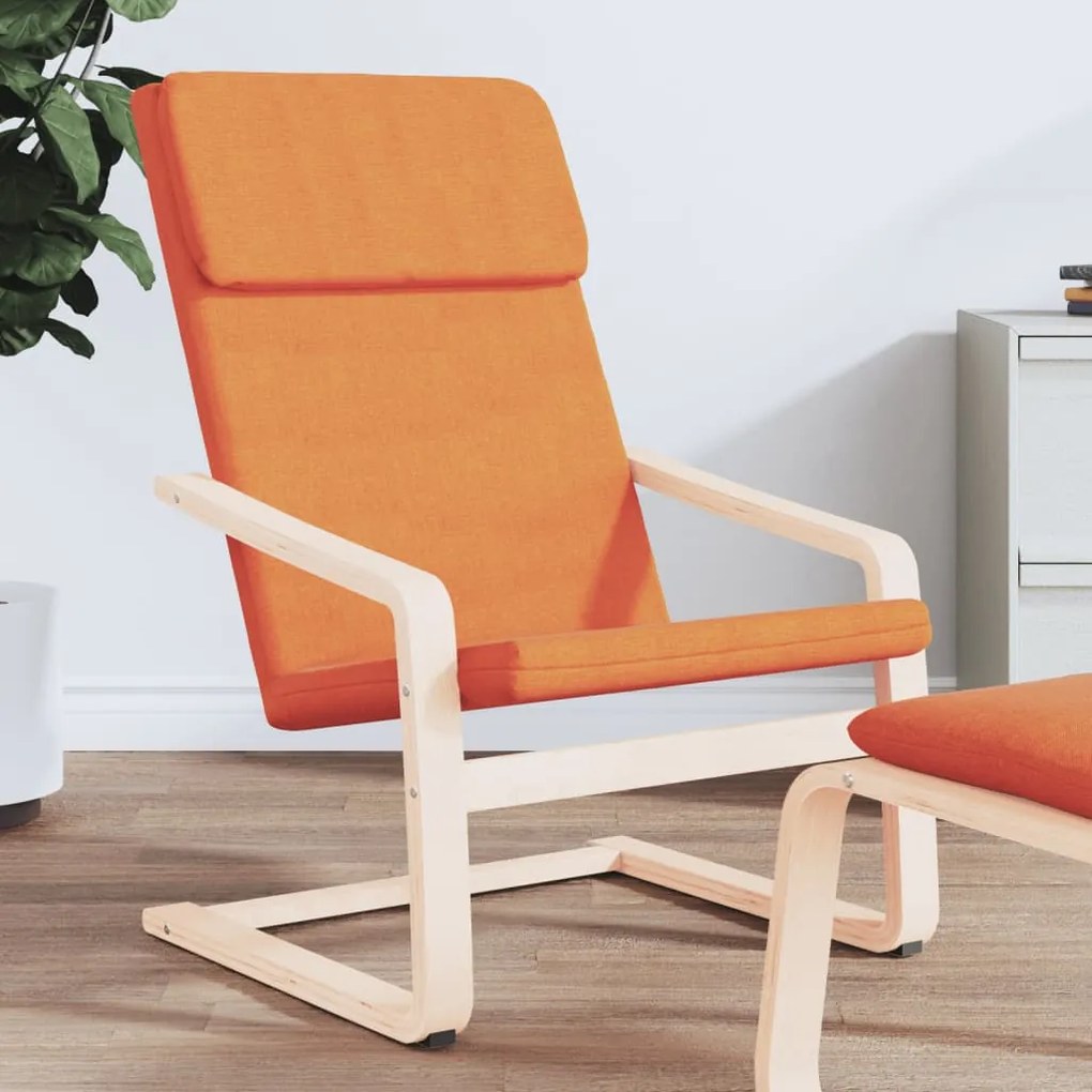 vidaXL Scaun de relaxare, galben închis, material textil