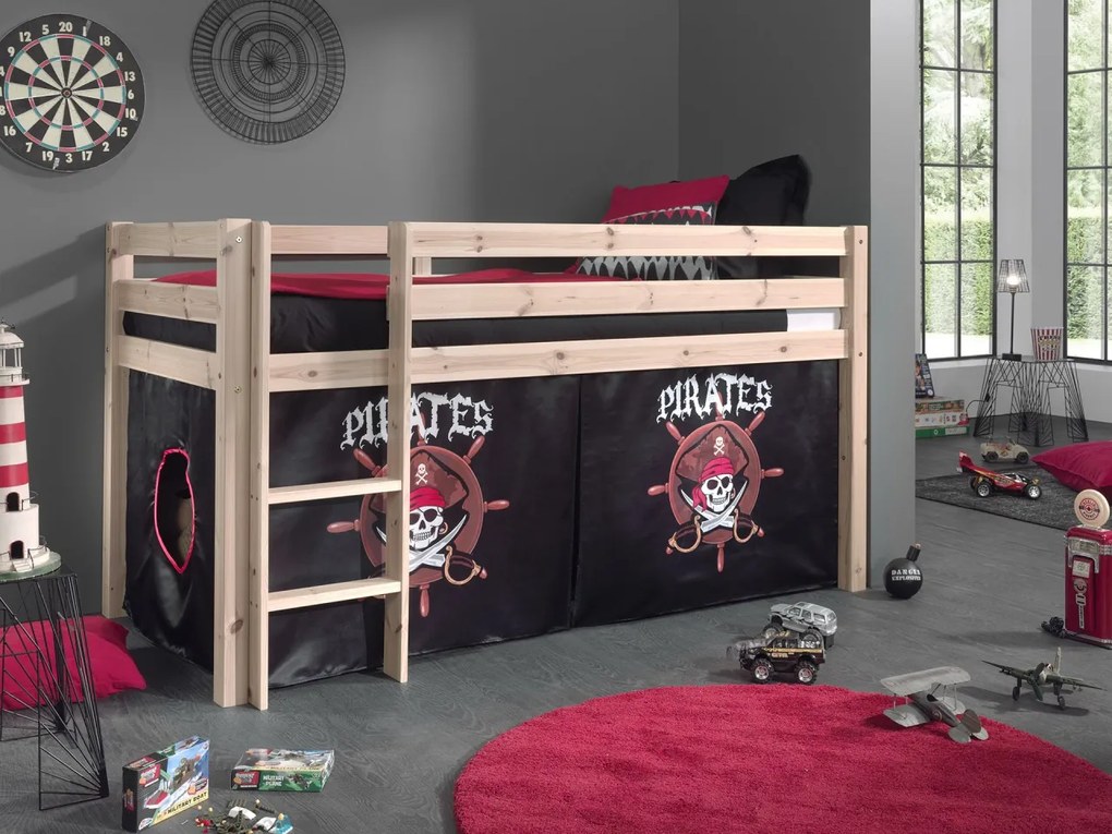 PINO PAT SEMI-INALT și cortina Pirate.