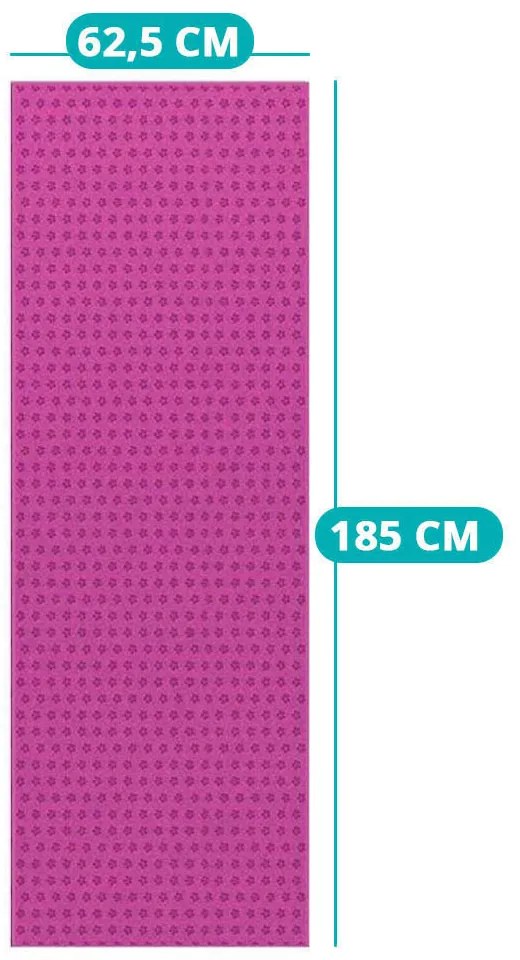 Prosop yoga anti-alunecare cu geanta cadou-pink