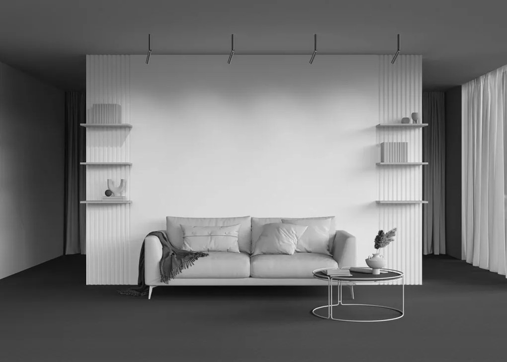 Spot LED aplicat stil minimalist Focus T negru/alama