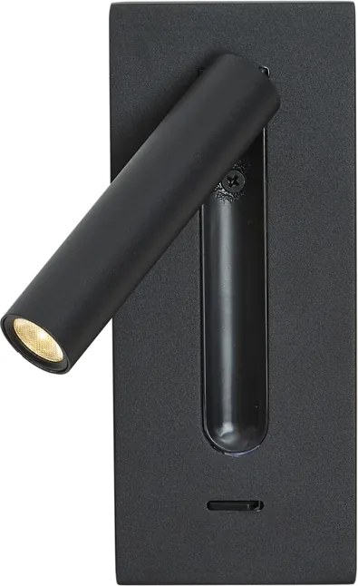 Set de 2 Aplice de Perete Moderne Negre Incl. LED - Plaza