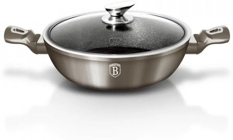 Cratita cu capac 24 cm Carbon Metallic Line Berlinger Haus BH 1240N