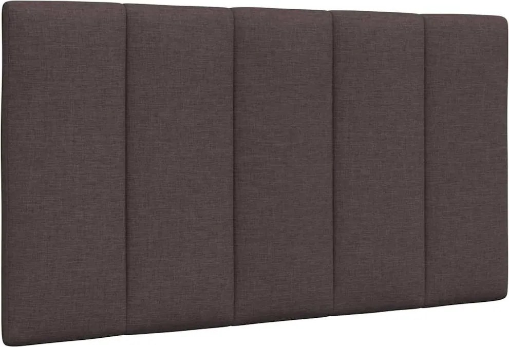 vidaXL Pernă pentru tăblie de pat, Hanko, maro închis, 90 cm, material textil