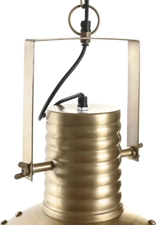 Lustră suspendată din metal, auriu, finisaj patinat, 61 x 43 cm, „Issoire”