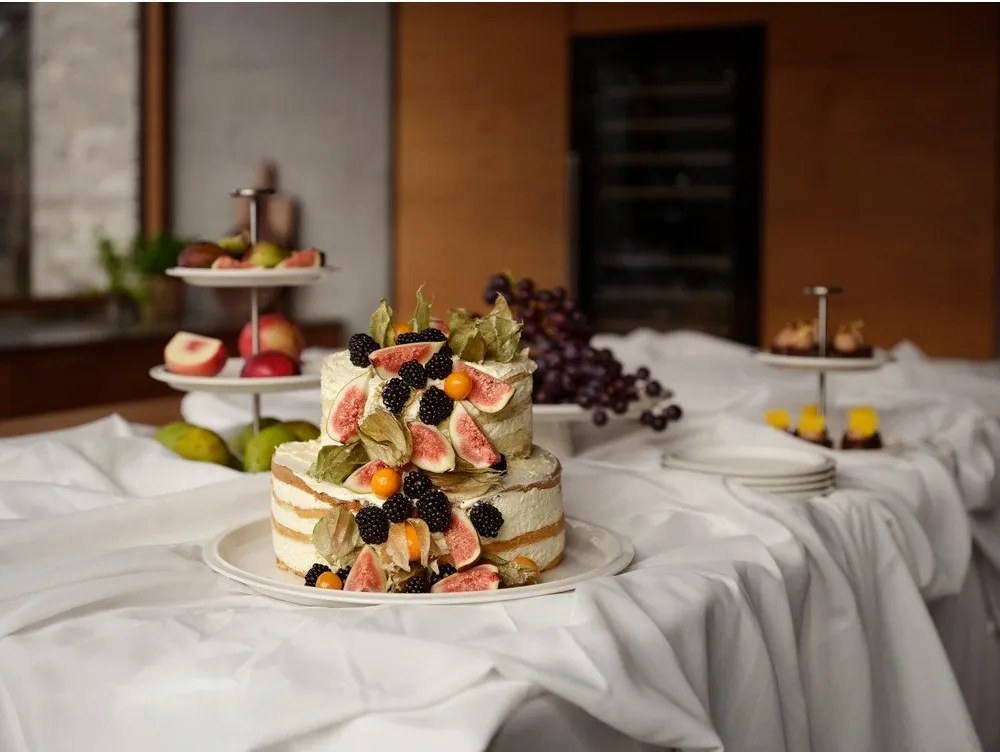 Tavă de servire din porțelan ø 32 cm Eau – Zone