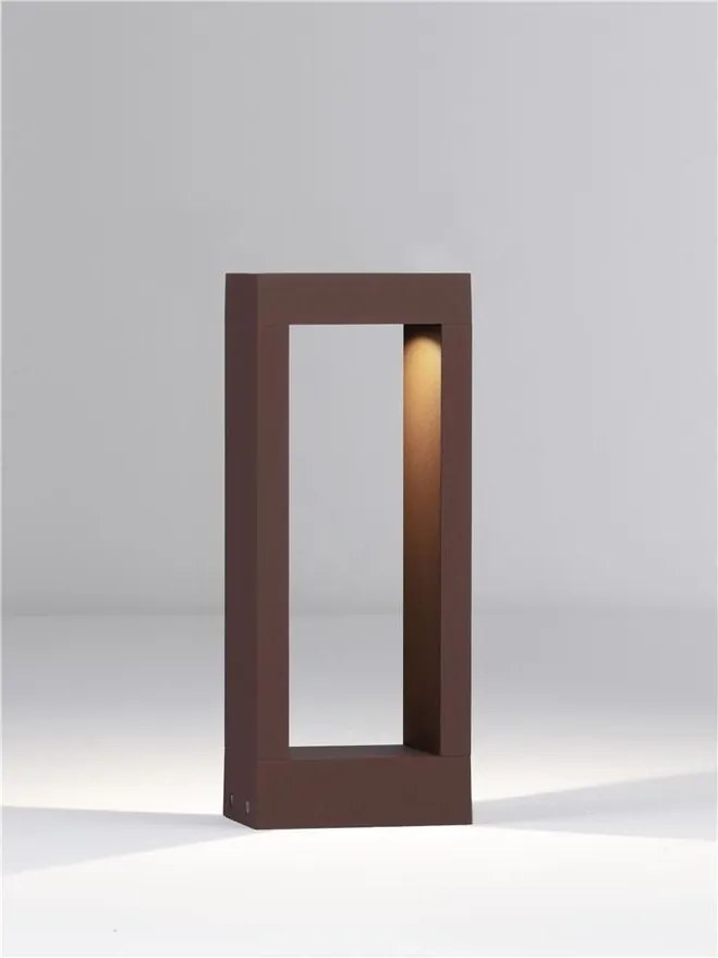 Stalp exterior LED 3000K IP65 DOLIX corten, H-30cm