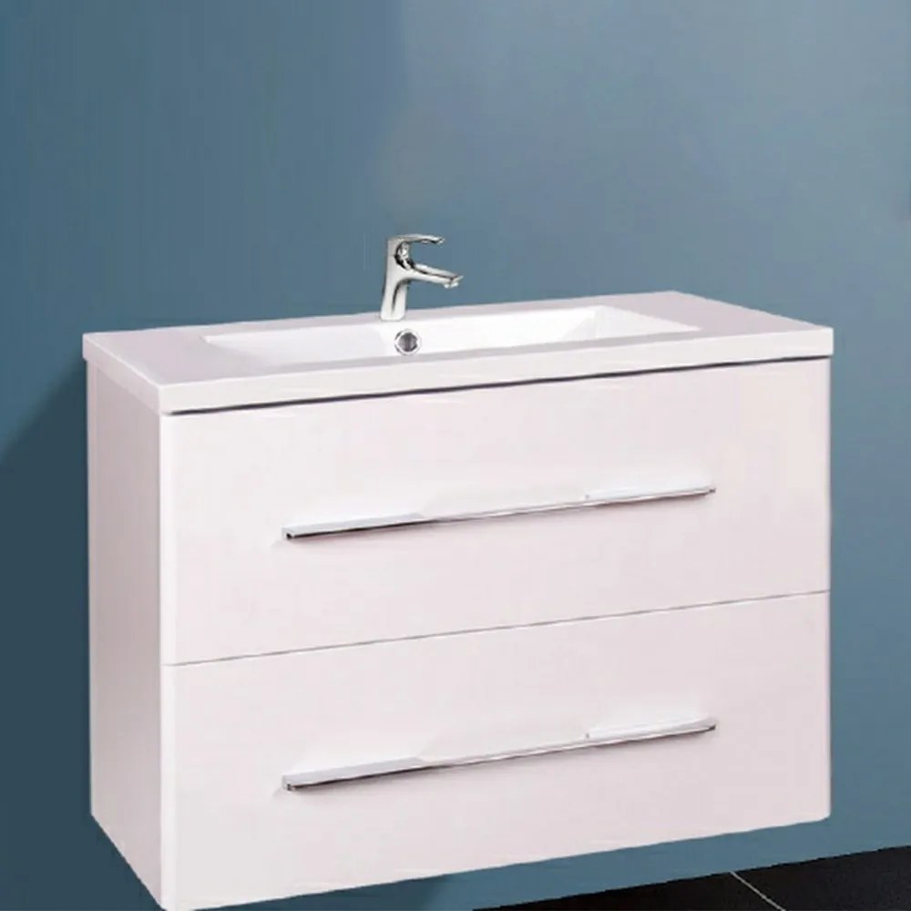 Mobilier de baie inferior Nina 80 cu lavoar