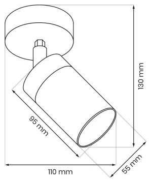 Spot de perete Brilagi POKER 1xGU10/25W/230V albastru