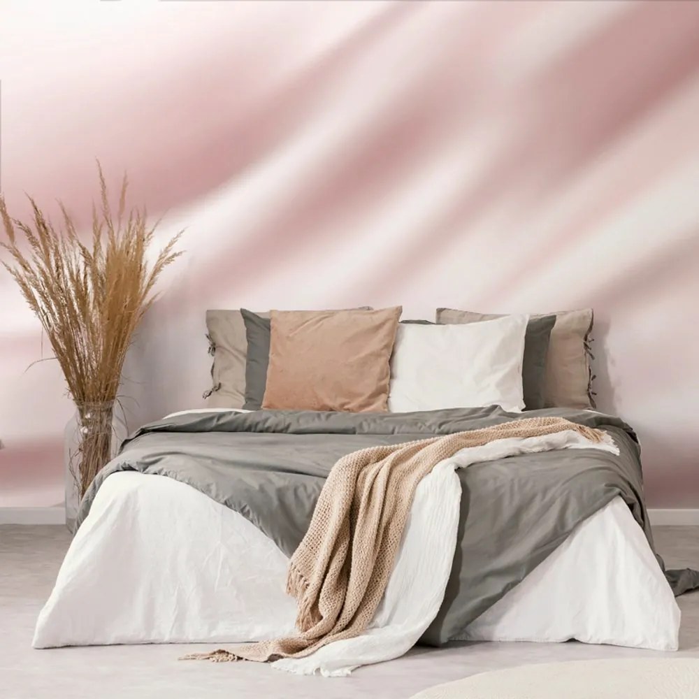 Tapet satin roz