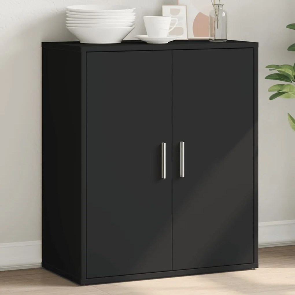 vidaXL Dulap, negru, 60x31x70 cm, lemn prelucrat