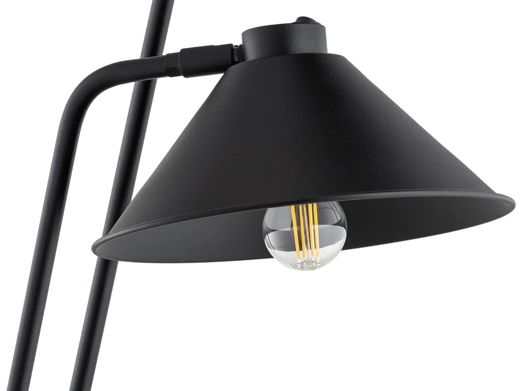 Lampadar, cu 2 brate design modern GABIAN negru